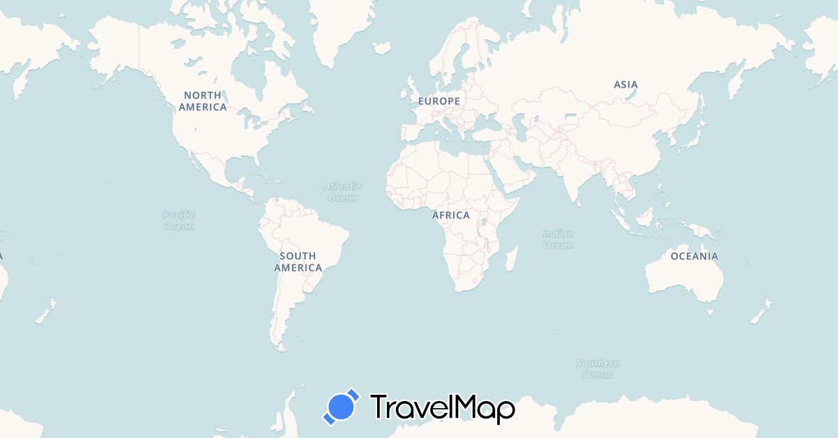 TravelMap itinerary: driving in Spain (Europe)